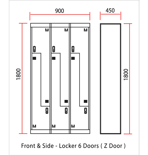 Steel Locker Z Doors